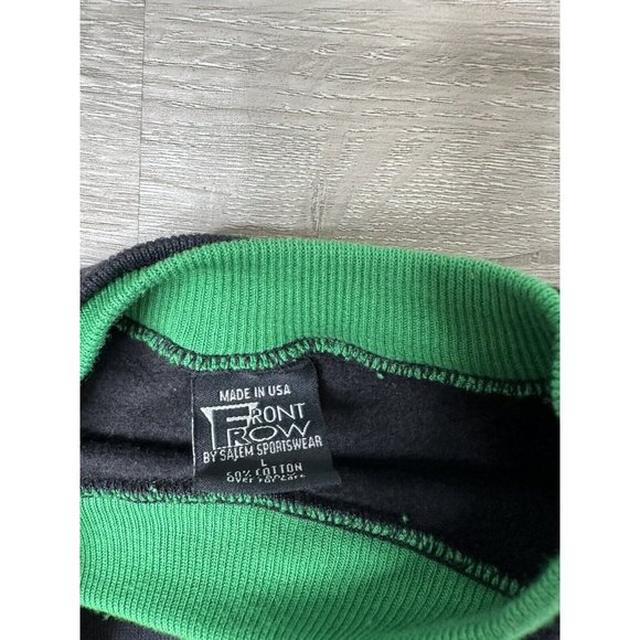 VTG 80s Notre Dame Fighting Irish Short Sleeve Sweatshirt Front Row Sz Lg RARE - Picture 2 of 9